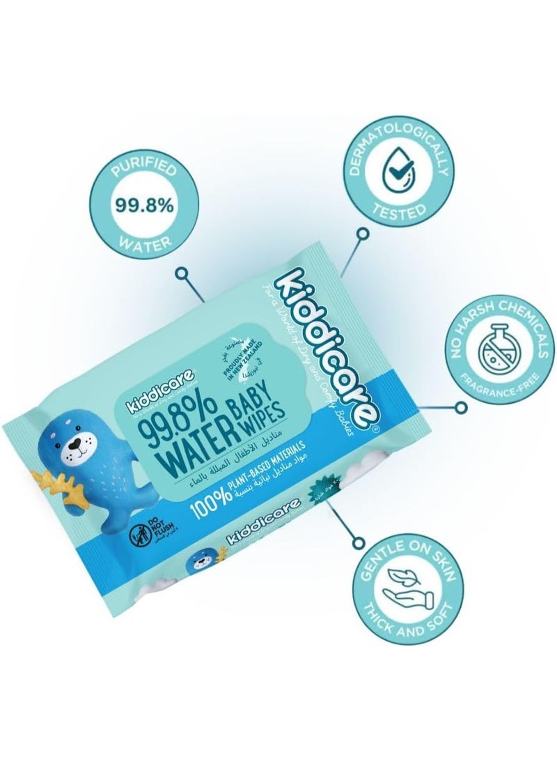 Kiddicare 99.8% Water Based Baby Wipes 24 Wipes - Image 2